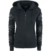 Rock Rebel by EMP Vest met capuchon - Freaking Out Loud - S tot XXL - voor Vrouwen - zwart - Maat L