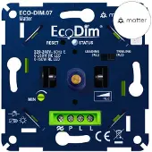 EcoDim Matter dimmer inbouw 0-250W | Fase aan- en afsnijding (RLC) | DIM.07