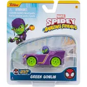 Hasbro Spidey Amazing Friends Green Goblin voertuig - 8 cm - Metaal
