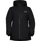 Jack Wolfskin Flowline 3in1, skijack, dames, zwart