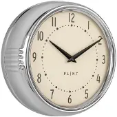 Plint Retro Wandklok Chrome
