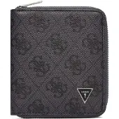 GUESS portemonnee Milano Zip Around Wallet Black donkergrijs