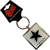 David Bowie - Blackstar Sleutelhanger - Wit