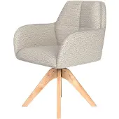 Puur - Dannie draaistoel hout - off-white