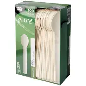 Papstar Papieren Lepel 88067 Wit 100 Stuks