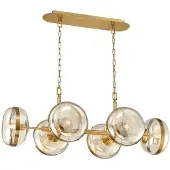 Eurofase LED Hanglamp Nottingham | 6X E27 Max 40W | Antique Brass