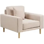 Ebuy24 Fauteuil Lido - Zand Stof - 92x90x54cm