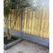 Intergard Hout beton schutting antraciet 230x190cm (per set)