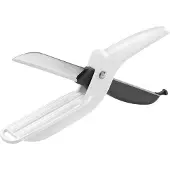 Metaltex Groenteschaar met Maataanduiding 26 cm Wit/Zwart