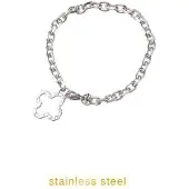 Go Dutch Label Armband (Sieraad) Clover Pendant Bracelet Zilver