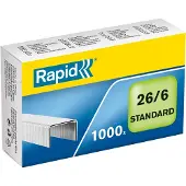 Rapid Nieten 26/6 gegalvaniseerd standaard 1000 stuks