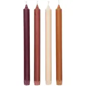 Ferm Living Pure Kaarsen - Lot de 4 Roseate Blend