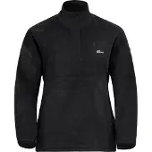 Jack Wolfskin Sumetro, fleecetrui, dames, zwart