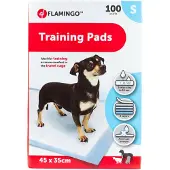 Flamingo puppy pads Trainingsmat Pady Wit – 100 stuks – Zindelijkheidsmat voor puppy’s en honden – 5-laags – Absorberend & sneldrogend – Maat S – 45x35 cm