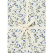 Garbo&Friends Dainty Hoeslaken Neteldoek 90x200 Cm - Onderlakens Biologisch Katoen Blue - GF1490281-9400-209GL