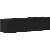 vidaXL Tv-meubel 120x30x30,5 cm spaanplaat zwart eikenkleurig