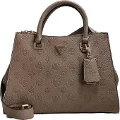 GUESS Handtas 'CRESIDIA II SOCIETY SATCHEL' donkerbeige