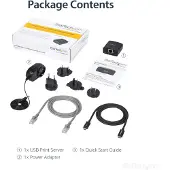 StarTech.com LPR-afdrukserver - STARTECH - PM1115U2 - 10/100 Mb/s - USB 2.0 - Extern