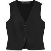 Vero Moda Gebreide bodywarmer 'VMBRISA' zwart