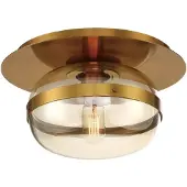 Eurofase LED Plafondlamp Nottingham | 1X E27 Max 40W | Antique Brass