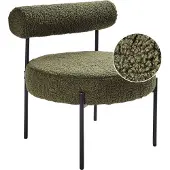 Beliani ALPHA - Fauteuil - Groen - Bouclé