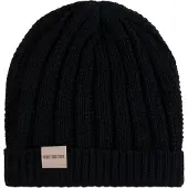 Knit Factory Nica Muts - Zwart - One Size