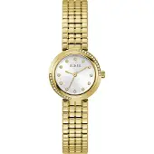 GUESS Analoog horloge 'CLARA' goud / wit