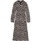 Garcia Jurk ecru / goudgeel / zwart