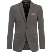 Venti Regular Fit Blazer zilver, Effen
