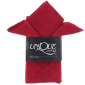Unique living | servet 4pcs. tyra 40x40cm red