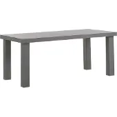 Beliani TARANTO - Tuintafel - Beton/Grijs - 90 x 180 cm - Vezelcement