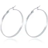 Cilla Jewels Dames oorringen Edelstaal Zilverkleurig-30mm