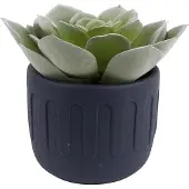 Present Time bloempot Drips 13 x 11 cm beton blauw