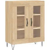 vidaXL Dressoir 69,5x34x90 cm bewerkt hout sonoma eikenkleurig