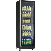CombiSteel Drankenkoeling - 387L - Zwart - +2°C/+10°C - Geforceerd - Wielen - 620x600x1980mm - Horeca Koelkast