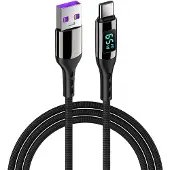 INF USB-C PD snellaadkabel 100 W Black 2 m