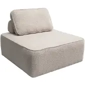 Sweeek Fauteuil boucléstof 1 zitplaats Beige