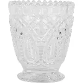 Clayre & Eef Waxinelichthouder Ø 9x10 cm Transparant Glas