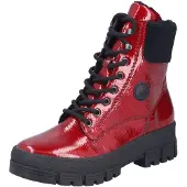 Rieker Veterlaarsjes rood / zwart