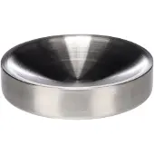 Flamingo Voerbak kat - drinkbak kat - 110ml - Muscat Rond Zilver - stijlvolle inox eetschaal met antislip - 12,5cm