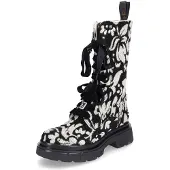 Gio Gio+ dames halfhoge laarzen zwart wit