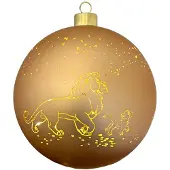 Disney verlichte kerstbal Lion King - 15 cm