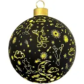 Disney kerstbal met verlichting Mickey Mouse - 10 cm