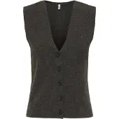 ONLY Gilet Onlbillie Sl Vest Cc Knt 15351107 Chocolate Torte/melange Dames Maat - XS