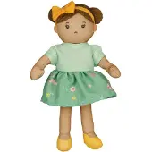 Heless Stoffen pop "Martha" met kleedje dat aan en uit kan, 22 cm