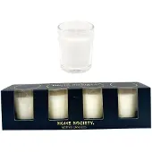 Home Society – Votives – Kaarsjes – 4 stuks – Off White – 10 branduren !