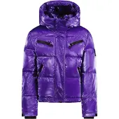 Super Rebel Spicy Metallic Hooded Ski Jacket Meiden