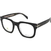 David Beckham DB 7123 50/22/150 Zwarte kristallen Acetaat monturen MAN DB 7123