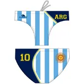 Turbo Argentina 2012 Swimming Brief Wit,Blauw 9-10 Years Jongen