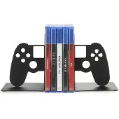 Balvi Joypad Boekensteun – Metaal – Zwart